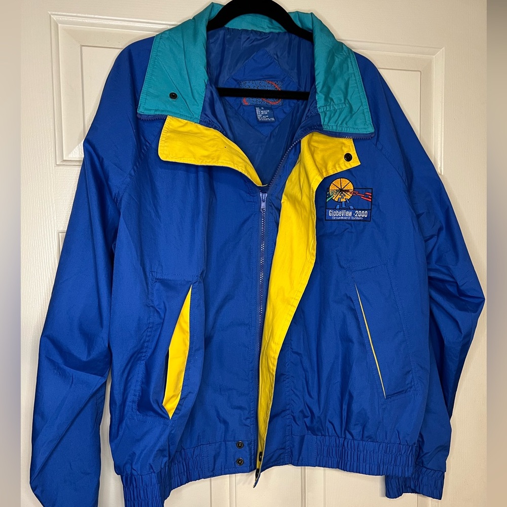Trademark Sportswear VINTAGE Windbreaker Retro 80’s 90’s Bright Neon Colorblock